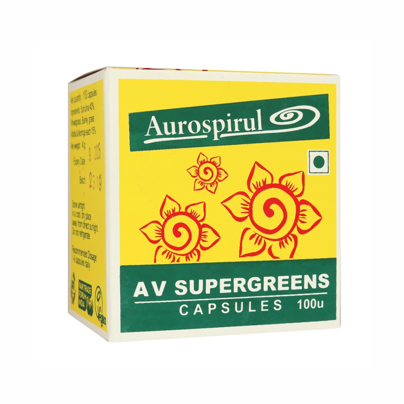 AV SuperGreens | kapsułki 100 szt. | 40g | Aurospirul
