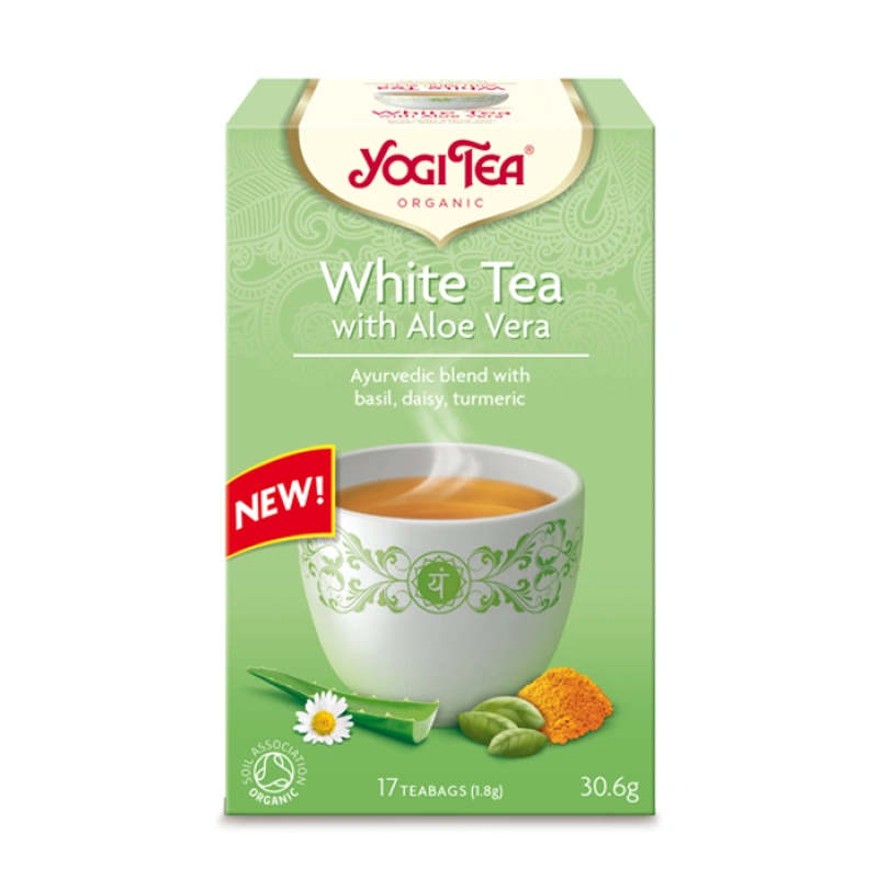YOGI TEA White Tea | Biała z aloesem | Herbata | 17szt. | 30,6g