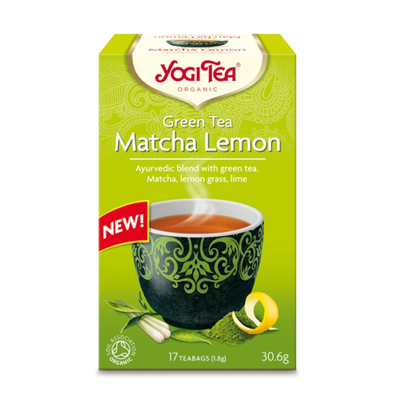 YOGI TEA Green Tea Matcha Lemon | Zielona Matcha z cytryną | Herbata | 17szt. | 30,6g