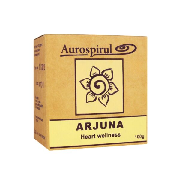 Arjuna Aurospirul 100 g – opakowanie produktu w proszku