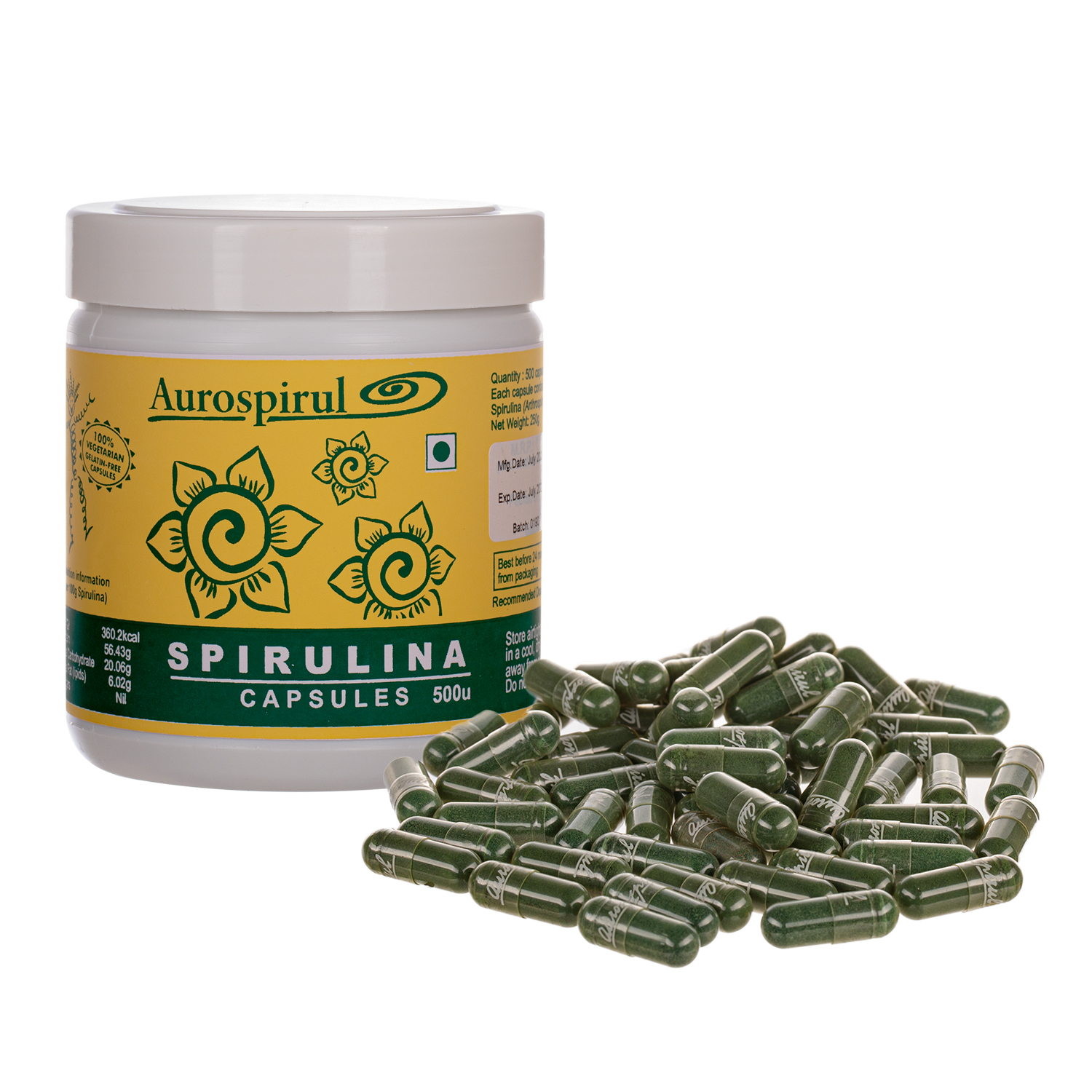Spirulina 500 kapsułki