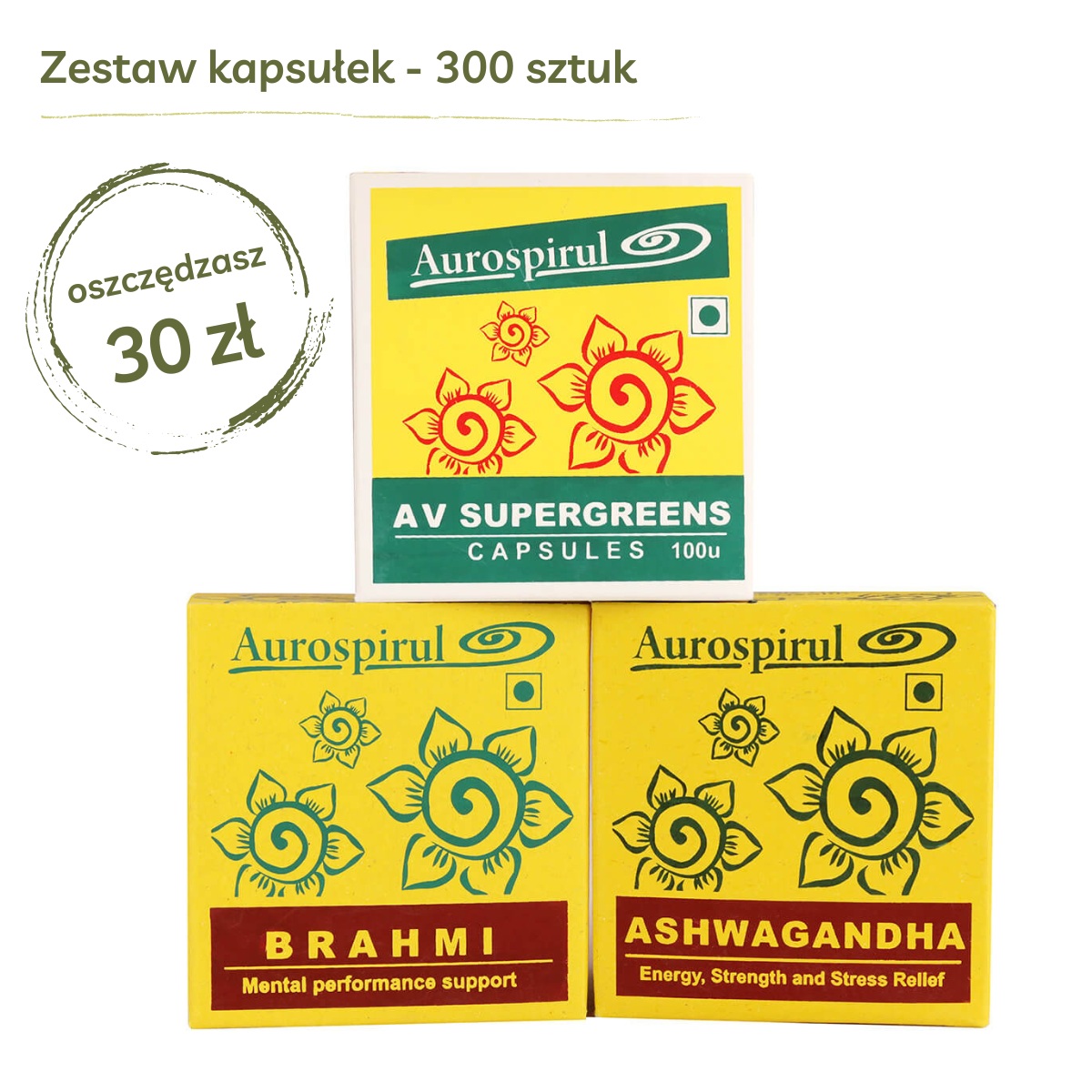 Na Energię i Witalność | zestaw ziół | kapsułki | Aurospirul