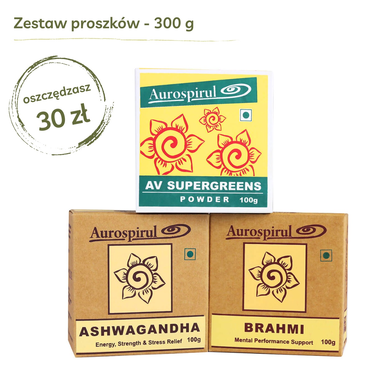 Na Energię i Witalność | zestaw ziół | proszek | Aurospirul