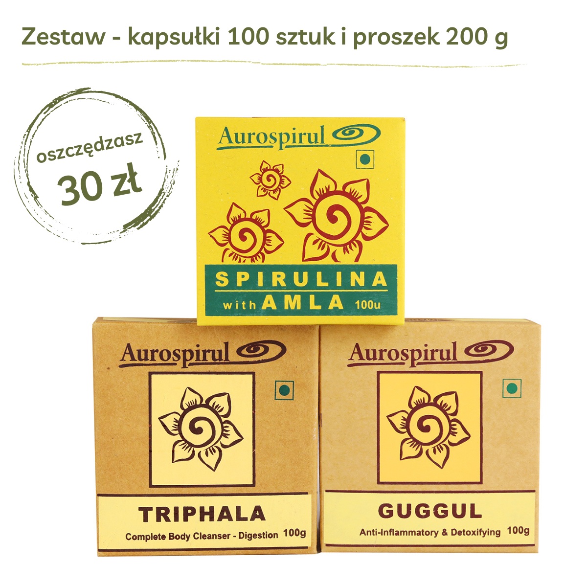 Na Kontrolę Wagi | zestaw ziół | proszek | Aurospirul