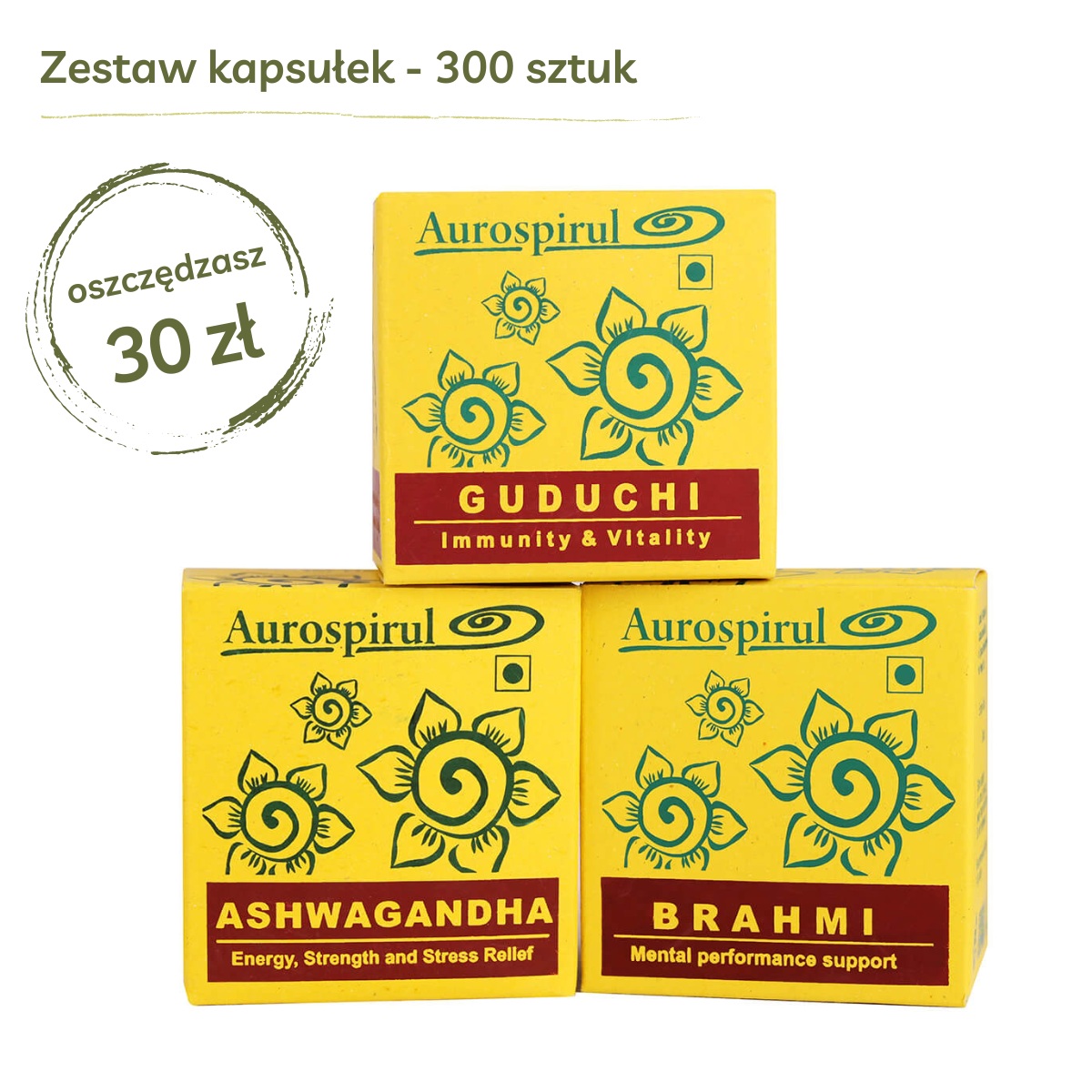 Na Nastrój i Stres | zestaw ziół | kapsułki | Aurospirul