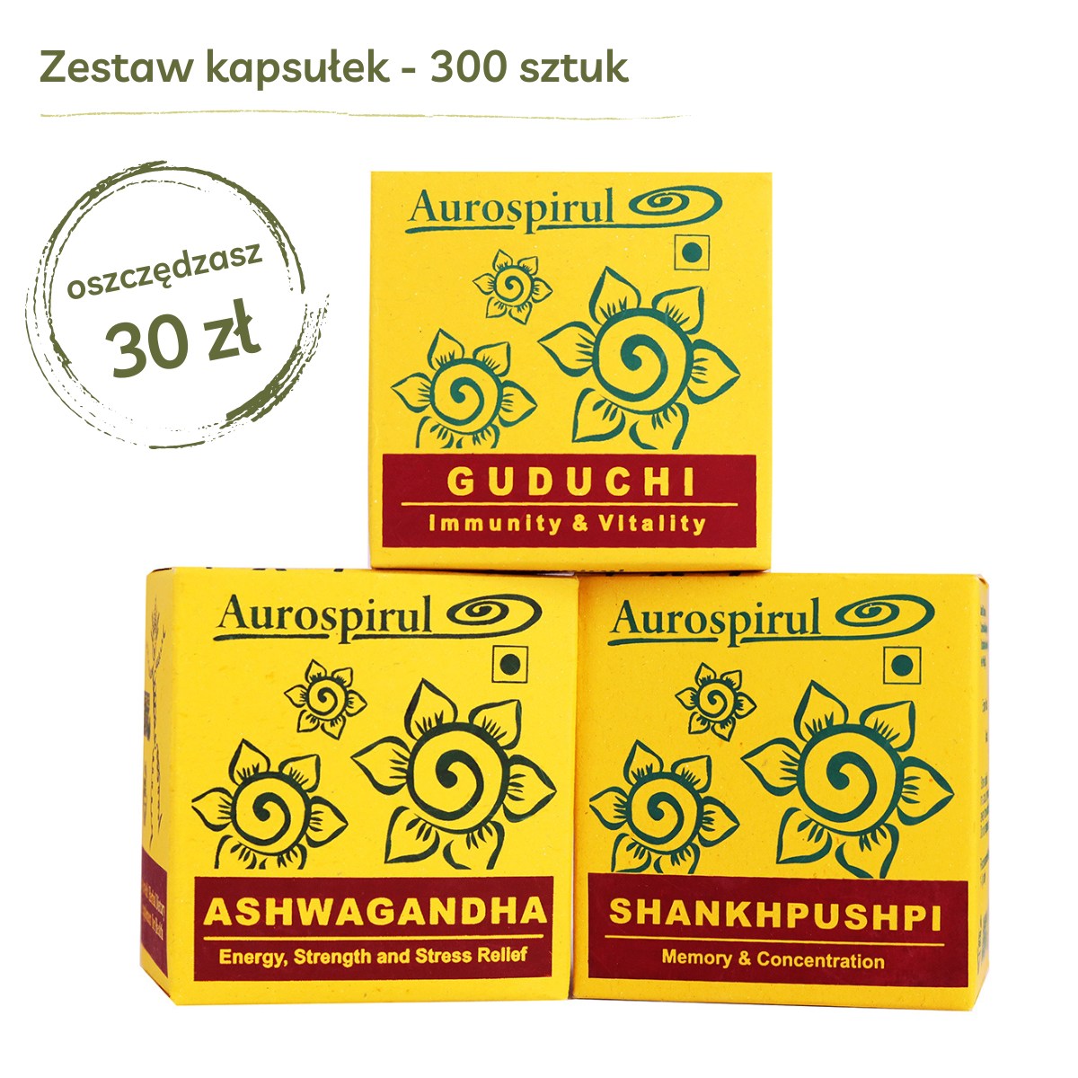 Na Sen | zestaw ziół | kapsułki | Aurospirul