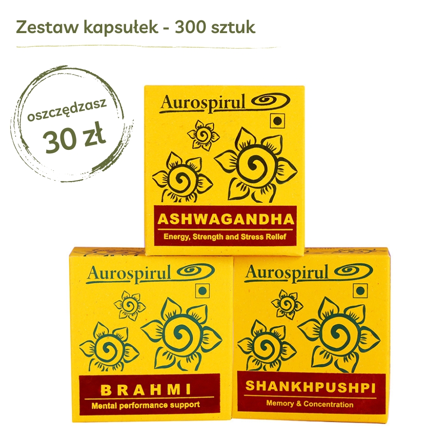 Na Pamięć i Koncentrację | zestaw ziół | kapsułki | Aurospiru...