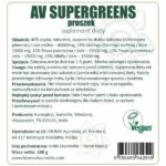 AV Supergreens proszek etykieta